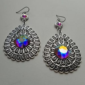 GASOLINE GLAMOUR Jewelry - GYPSY MEDALLION drop OPAL XL stone earrings new GASOLINE GLAMOUR Jewelry - GYPSY MEDALLION drop OPAL XL stone earrings new